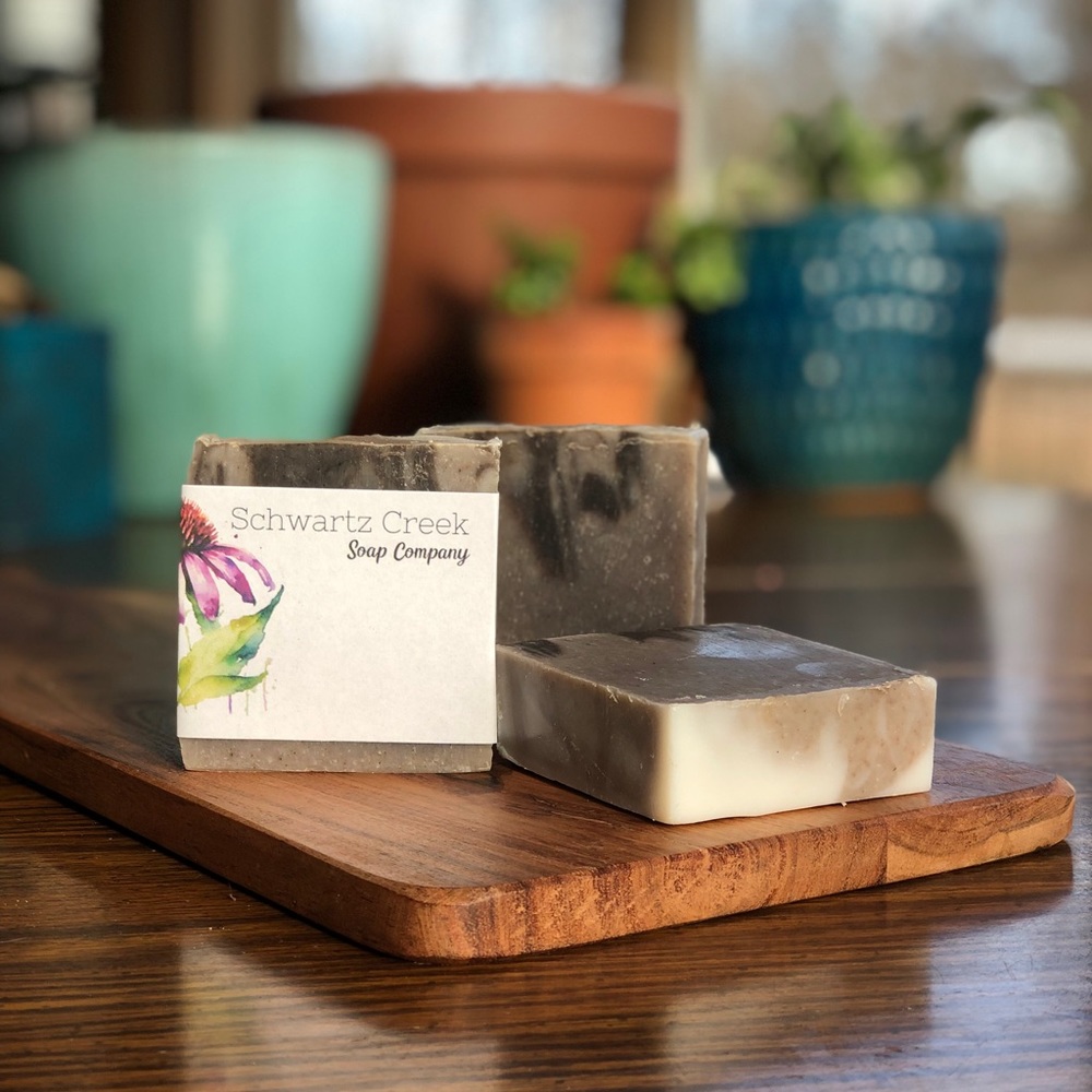 Homemade Soap: Lilac Swirl